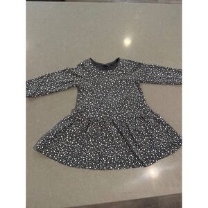 Next Girls‎ Dress l Polka Dot Long Sleeve Drop Waist Casual 12-18 months